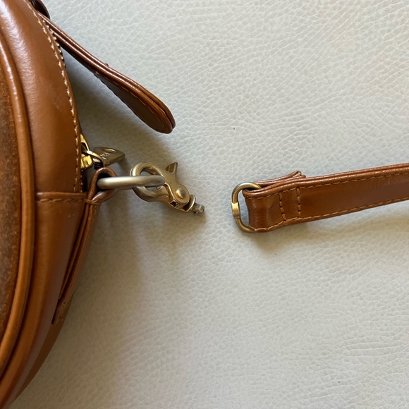 Camel Suede Crossbody Bag - Picture 5 of 8